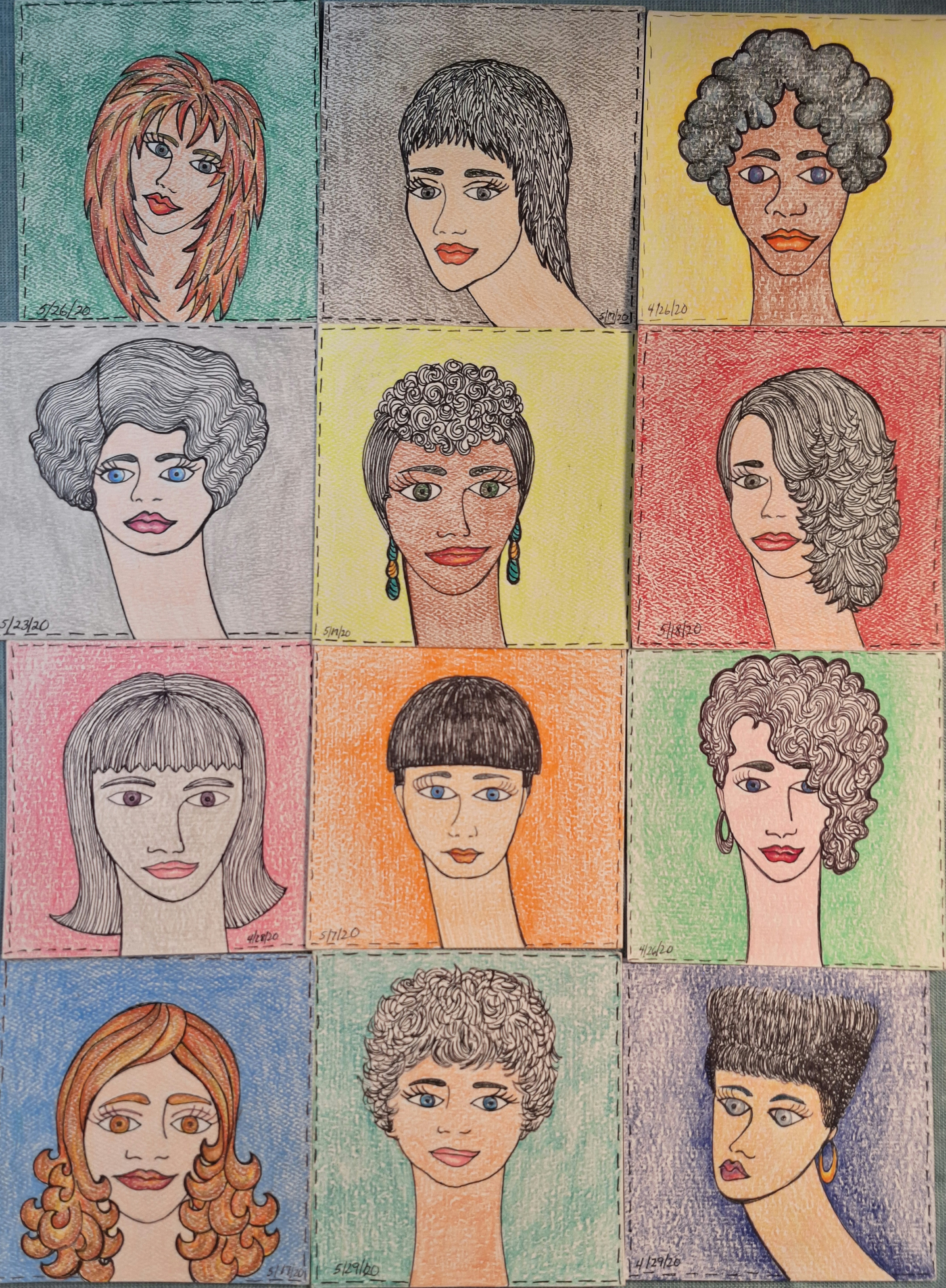 4×4 salon portrait with cape and fresh cut